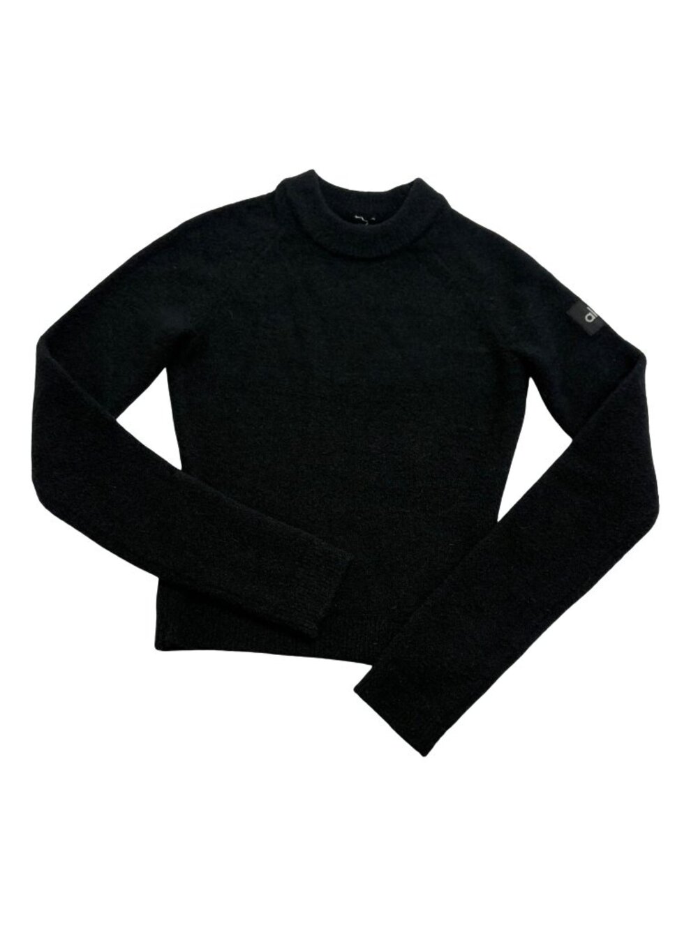 ALO Yoga Snuggle Up Sweater Long Sleeve Top in Black